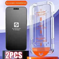 Matte glass compatible with iPhone 16 Pro Max, 16, 8K, anti-fog coating, dust-free installation, sui