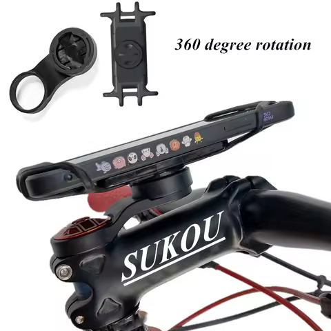 Road / MTB bicycle code meter rack compatible mobile phone binding board For Garmin xoss Bryton/waho