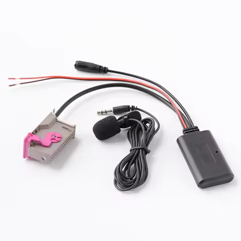 RNSE Bluetooth AUX Adapter Music MP3 Aux-IN Audio Cable 3M Microphone Handsfree For Audi A3 A4 A6 A8