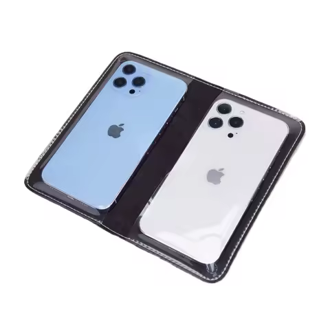 PU Leather Phone Bag With 2 Phones Positon Universal Touchable Mobile Case Dual Phone Collection Cas