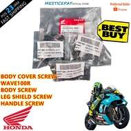 HONDA WAVE100R W100R WAVE100-R W100-R WAVE100 R W100 R Screw Cover Set Coverset Skru Body Screw ORIG
