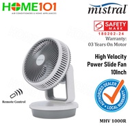 Mistral High Velocity Power Slide Fan with Remote Control 10inch MHV1000R *Discontinued*