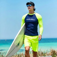 【New arrival】 Sailbee Men's Protect Surfing Rash Guard Long Sleeve Swimsuit Rashguard Surf Shirt
