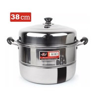 หม้อนึ่งสแตเลส หม้อนึ่ง หม้อนึ่ง2ชั้น สแตนเลส ซึ้งนึ่งอาหาร 28 36 38 cm ZL0336 Zheng Li Streamer Pot