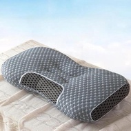 Knitted spa pillow to prevent neck and shoulder pain, 7cm low pillow in many sizes