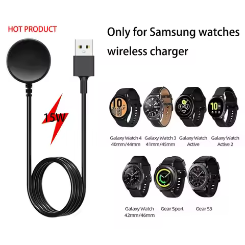 Portable Wireless Watch Charger Charging Dock Station For Samsung Watch Galaxy 5 Pro 5/4/3 Active 2/