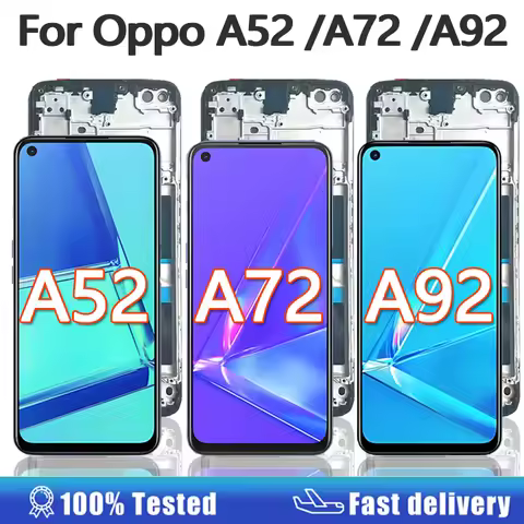 New Display For Oppo A52 A72 A92 LCD Display Touch Screen Digitizer Assembly for Oppo A72 4G 5G LCD
