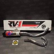 Knalpot KLX BF Norifumi RV1 Shorty Logo Merah 2020