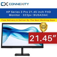 HP Series 3 Pro 21.45 inch FHD Monitor - 322pv 9U5A2AA HP 21 inch Monitor 21 inch HP Adjustable Tilt