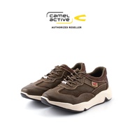 camel active Leather Lace Up Shoes Men Olive BRADFORD (852365-RS1-7)