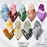 [READY STOCK] Tudung Bawal Corak Anti Kedut BATCH FREYA MADAME NIZA brand