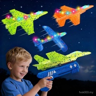 3 Pack Airplane Launcher Toys, 13.2 inch LED foam 2025 F-15 Eagle fighter jet ＆ Glider Catapult Plan