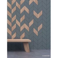 NEW DESIGN Rhombus Shape MDF Board cutting Wainscoting / Shiplap wall Decoration