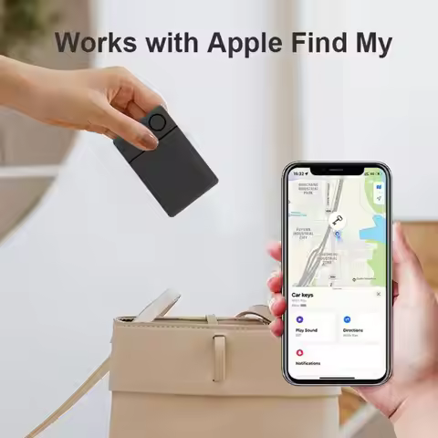 GPS Tracker Card Wallet Finder Wireless Charging Real-time Location Tracking IP67 Waterproof Anti-lo