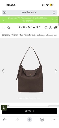 Longchamp Le Cadence L 85折代購