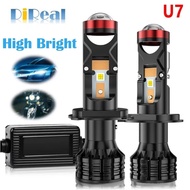 Motorcycle Auto led lamps H4 H7 9005 H8 H9 H11 small lens fish-eye car LED headlights high low motor