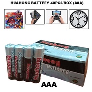 40Pcs HUAHONG Heavy Duty AA & AAA Battery [1Box-40Pcs]