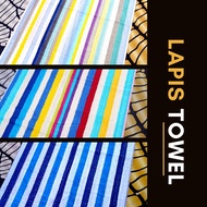 Tuala Mandi Kuih Lapis Sarawak Stripe Towel COTTON 100% 27x54 inchi 70x140cm