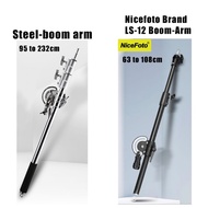 Nicefoto Brand LS-12 Boom Arm 106cm & LS-13 Boom Arm 158cm (( OEM-Brand Steel Boom Arm 232cm))