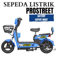 Sepeda Listrik Merk Prostreet Electric Bike - Biru