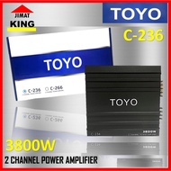Power Amplifier Car 2 Channel Amp 3800W Car Power Amp 3800 Watt 2 CH Car Amplifier Car Speaker TOYO 