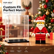 Model Display Case for Lego 40820 Up Scaled Santa Minifigure Dustproof Figure Box Kotak Akrilik