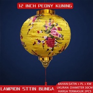 2PCS Lampion Kain Diamond Lampion Berlian Bludru Fuk Imlek Lampion Gantung Imlek Lampion Kain Sutra