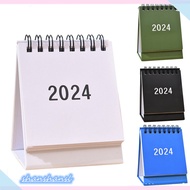 Shanshan 2024 Desktop Calendar Stand Up Calendar Schedule Desk Calendar Table Top Calendar Standing Flip Desk Calendar