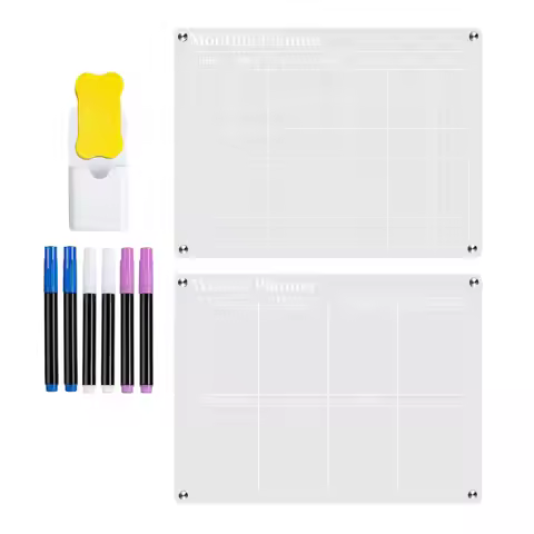 Acrylic Dry Erase Board Whiteboard Planner Board Clear Whiteboard for Fridge