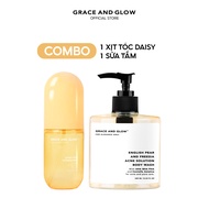 Combo sữa tắm và xịt dưỡng tóc GRACE AND GLOW 400ml + 100ml