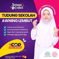 Tudung Sekolah Lycra Korea TudungSiComel | Awning Lembut | Tudung Sekolah & Selesa Dipakai Harian
