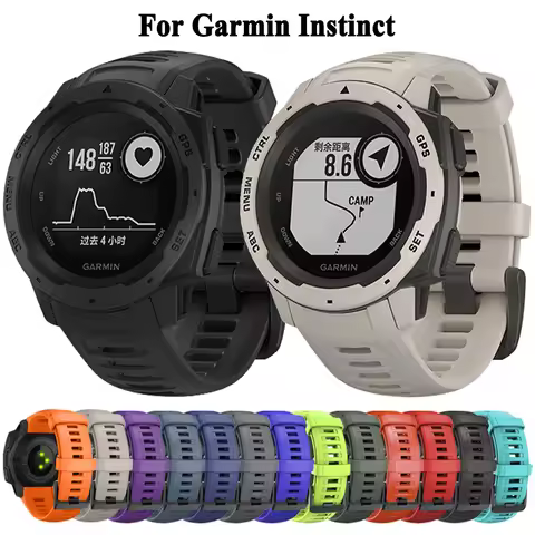 Silicone Strap For Garmin Instinct Solar / Tactical Smartwatch Band Replacement Bracelet Wristband S