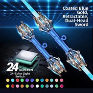 Dual-Blade Retractable Light-Up Saber Toy