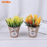 [GUYU] Artificial Plant Decorative Flowers Fake Flowers Mini Potted Bonsai Green Plant HOO