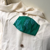 綠之旗刺繡立體兩用口罩or口罩套-日本製二紗(附耳繩)