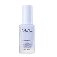 สีฟ้า VDL Tone Stain Color Correcting Primer SPF20 PA++ 30มล. สี Rose  quartz  serenity