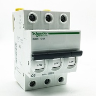 Cầu dao tự động đóng ngắt an toàn MCB 3 pha 6kA Schneider