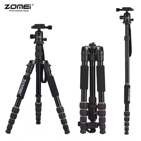 cz stock ZOMEI Q100 Q111 Q555 Q666 Q666C Camera Tripod Travel Portable Camera Tripod for Canon Nikon
