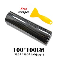 7D Carbon Fiber Sticker High Glossy Shiny Car Carbon Fiber Sticket Pattern Film Wrap Decal car acces