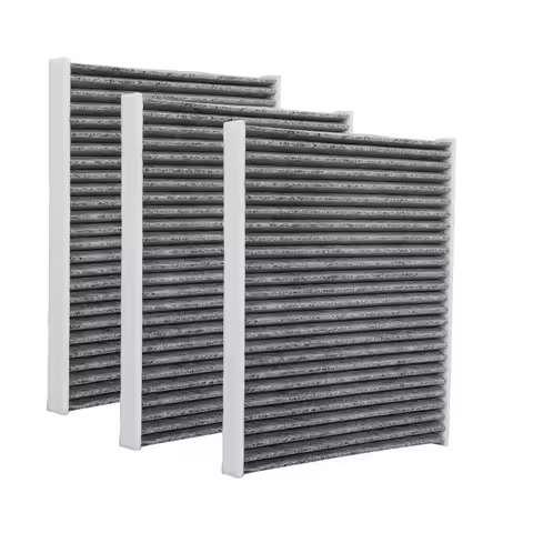 3pcs Cabin Air Filter for Jeep Wrangler L4 2.0L V6 3.6L 18-24 for Wrangler V8 6.4L 21-24 for Gladiat