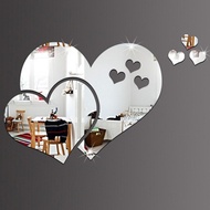 Kids Bedroom Nursery Ceiling Love Hearts Mirror Wall Sticker