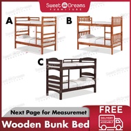 Wooden Bunk Bed/Double Decker Bed Frame | Bundle Set | Bedroom