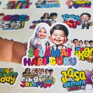 [New Design] Sticker Label Hari Guru | Selamat Hari Guru | Happy Teacher Day | Sticker Simili