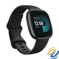 fitbit - Versa 4 智慧手錶健身追蹤器 黑色 平行進口