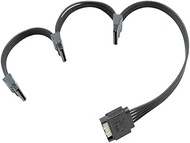 YiKaiEn SATA 15 Pin Male to SATA Female Power Supply Cable 16.5inch 42cm (1 to 3)