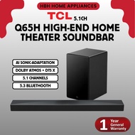 [NEW] TCL Q65H 5.1ch High-end Home Theater Soundbar | 5.1 CH | Dolby Atmos & DTS: X | AI Sonic-Adapt