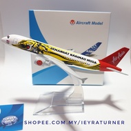 Air Asia Harimau Muda A320 Aircraft Model 16cm Die-cast Metal Airplane