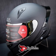 HELM SNAIL FFS1 BLACK DOFF VISOR SILVER FULL FACE HELMET DDRING SYSTEM