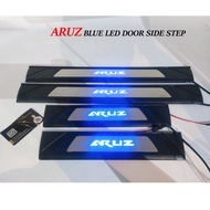 Perodua Aruz Door Side Step Led Side Steel Plate Door Step Led Protector Anti Scratch Accessories Si