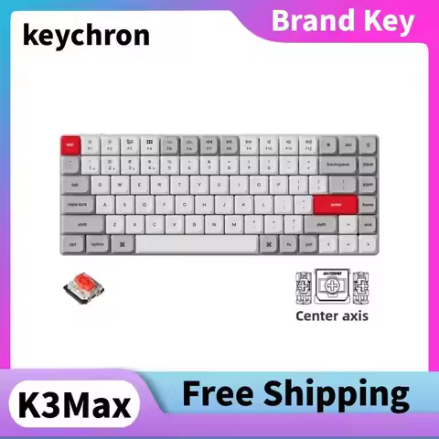 Keychron K3MAX 1Khz Wireless Portable Short-Column Mechanical Keyboard Supports QMK/VIA Key Reassign